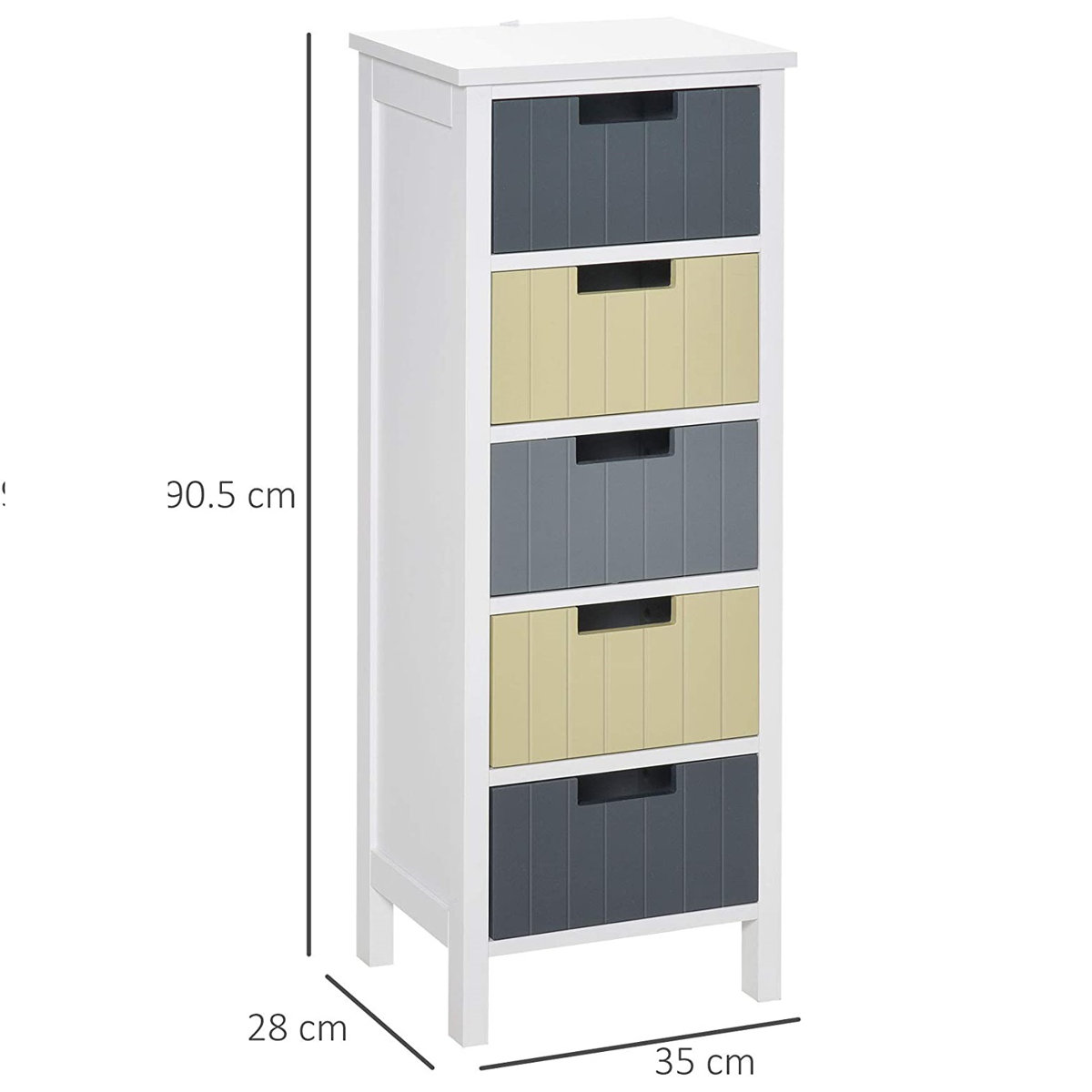 House of Hampton Ceres 5 Drawer 35Cm W Chest Of Drawers & Reviews